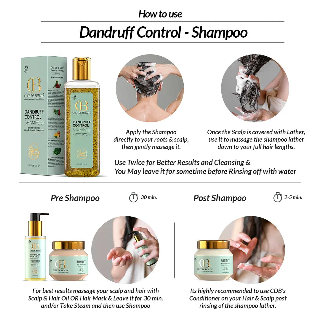 CDB's SuperFoods Powered Anti Dandruff Shampoo with FusionTech chef de beauté