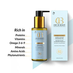 CDB's SuperFoods Powered Anti-Hair Fall Hair and Scalp Massage Oil with FusionTech chef de beauté