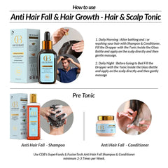 CDB's SuperFoods Powered Anti Hair Fall and Hair Growth Scalp Tonic with Fusion Tech chef de beauté