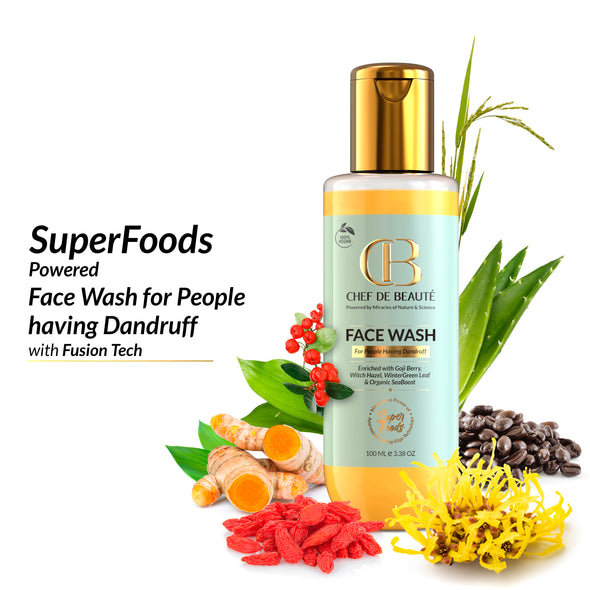 CDB's FaceWash For People with Dandruff & Acne Powered by SuperFoods & FusionTech - 100 ML