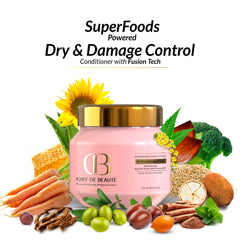 CDB's Conditioner to Fight Frizz, Split Ends, Dry & Damaged Hair Powered by SuperFoods & FusionTech 250 GMS
