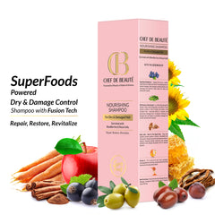 CDB's Shampoo to Fight Frizz, Split Ends, Dry & Damaged Hair Powered by SuperFoods & FusionTech - 250 ML
