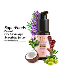 CDB's Hair Serum to Fight Frizz, Split Ends, Dry & Damaged Hair Powered by SuperFoods & FusionTech